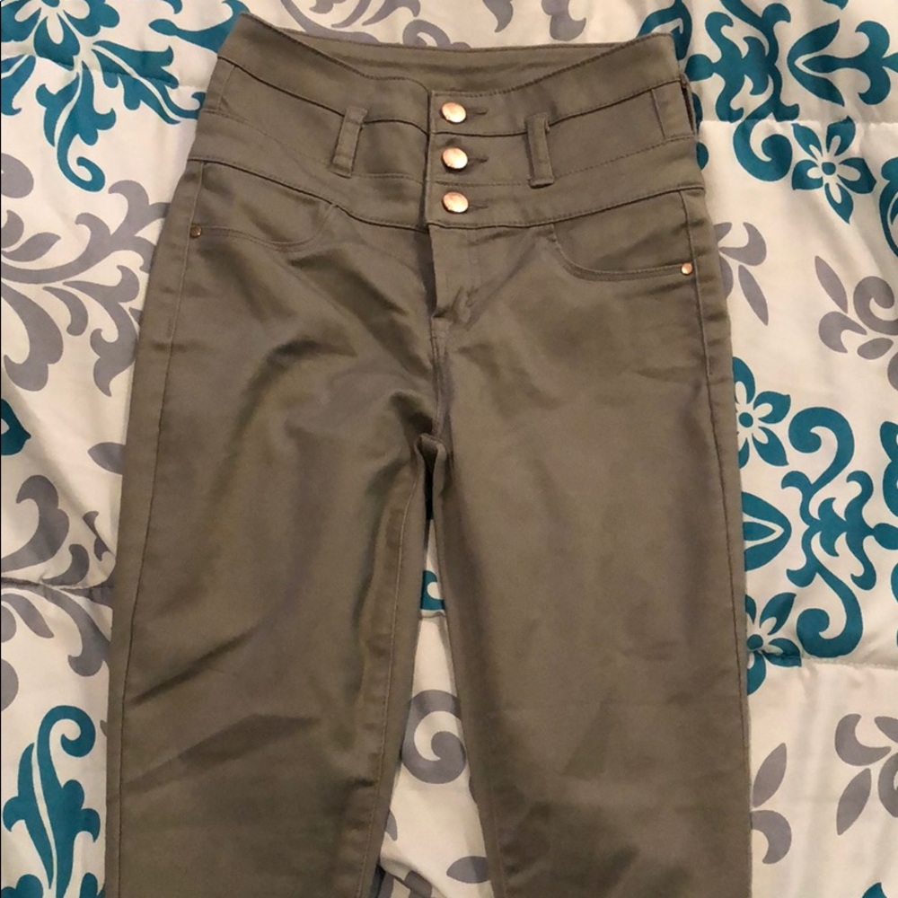 high waisted stretchy pants